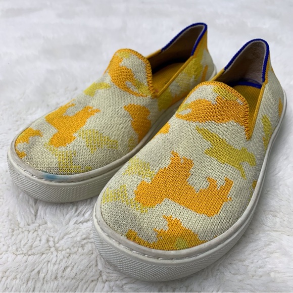 Rothy's Other - Rothy’s Kid's Sneakers Yellow Puppy Camo Recycled Textile Size K13